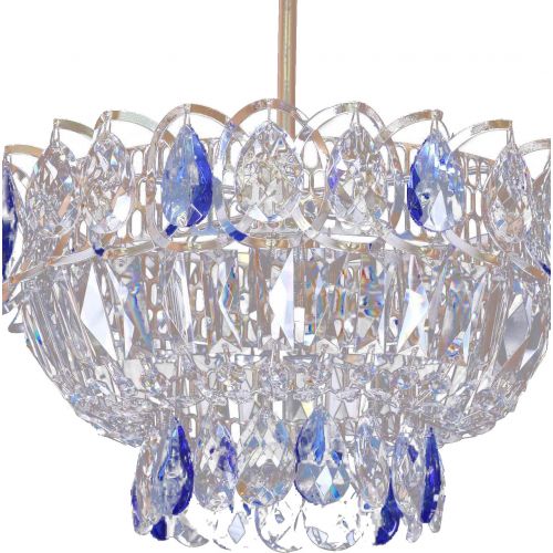 Люстра Катерина 1 лампа подвесная цветная в Магнитогорске Гусь Хрустальный